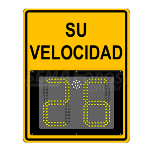 Radar de velocidad Safepace® 11: cuenta con un tablero ligero de 2 dígitos y un diseño sencillo, ideal para fraccionamientos privados o vialidades locales.