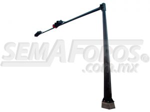 Postes para semáforo LED verticales y horizontales fabricados en acero — semaforos.com.mx